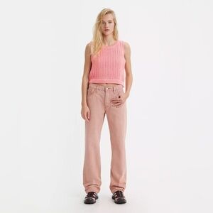 NWT Levi's 90s Women's Colored Denim Jeans Botanical Sunflower Pink